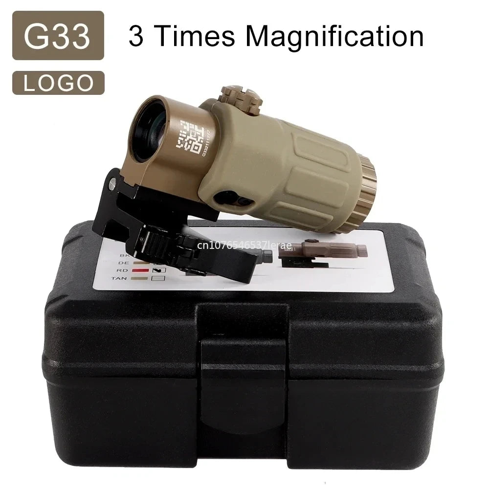 Viseur Holographique 558 avec Magnificateur G33/G43 3X ou G45 5X – Lunette Tactique pour Rail 20 mm – Airsoft, Chasse, Tir Ma boutique