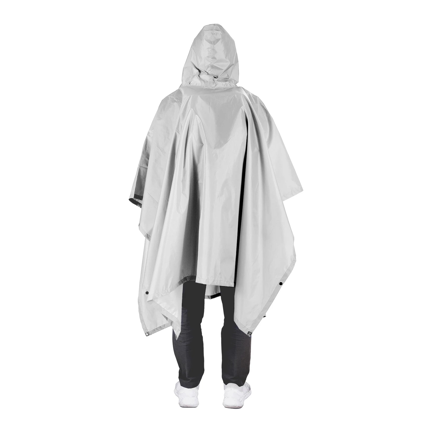 TOMSHOO Poncho de Pluie avec Capuche et Poche – Veste Imperméable Léger pour Hommes et Femmes – Protection Solaire, Idéal pour le Camping et la Randonnée BLACKBEARD OUTDOOR INDUSTRIES