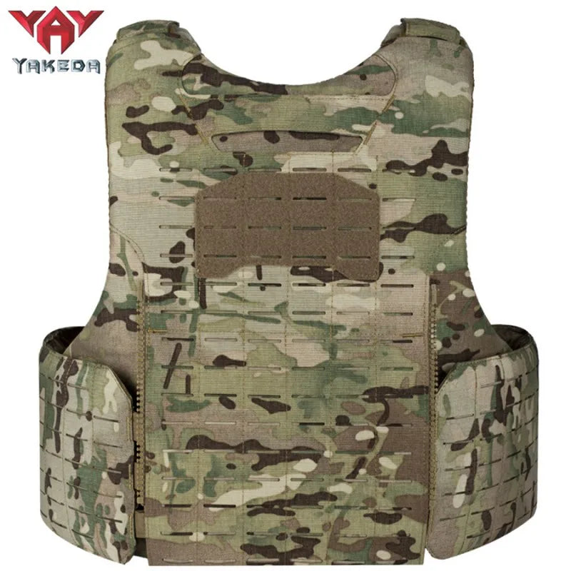 Gilet de Chasse Yakeda 1000D à Libération Rapide – Gilet Tactique Modulaire avec Système MOLLE Découpé au Laser et Poche Double et Triple pour Chargeurs BLACKBEARD OUTDOOR INDUSTRIES