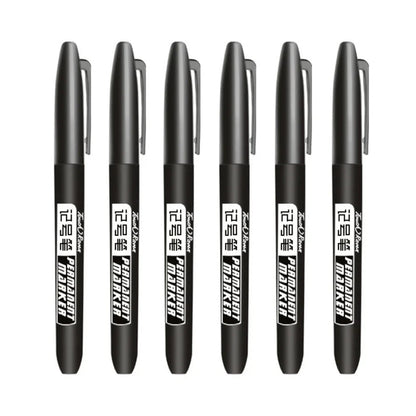 Lot de 6 Marqueurs Permanents – Pointe Fine et Moyenne Ma boutique