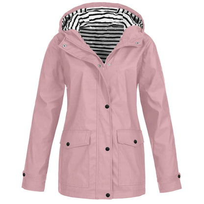 Veste Imperméable et Thermorégulatrice pour Femme - Coupe-Vent avec Capuche, Idéale pour la Randonnée et l'Escalade en Montagne - BLACKBEARD OUTDOOR INDUSTRIES