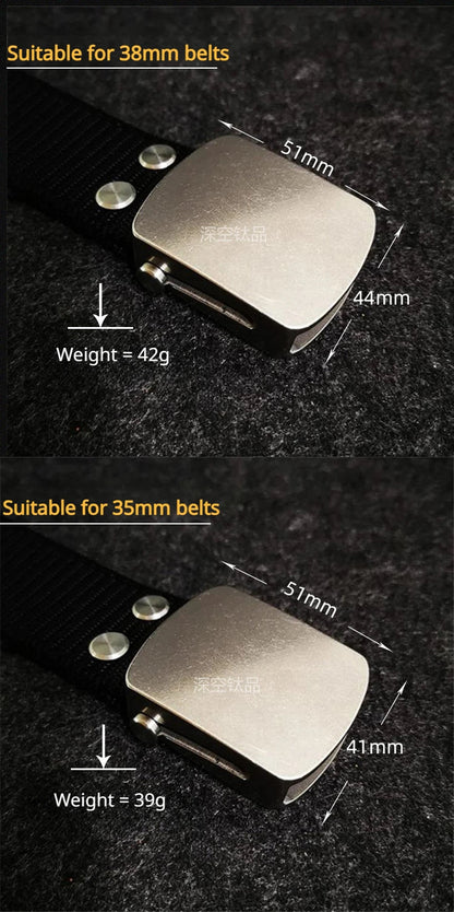 Ceinture Tactique en Nylon avec Boucle Automatique en Titane Pur (35/38 mm) Ma boutique