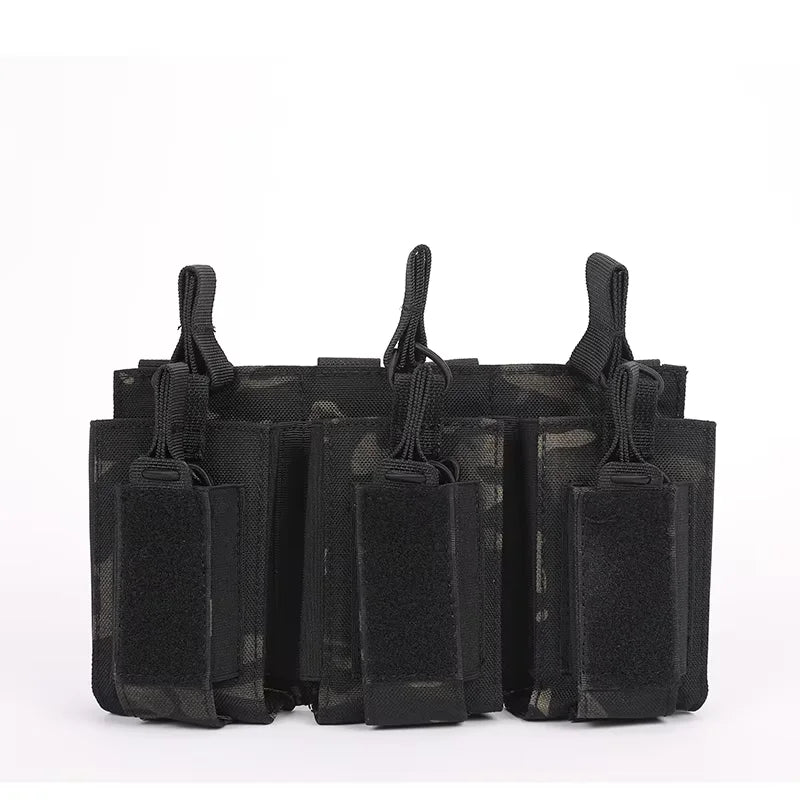 Poche Tactique Triple Chargeur – Ouverture Rapide – Compatible M4/M16/AK – Système Molle - BLACKBEARD OUTDOOR INDUSTRIES