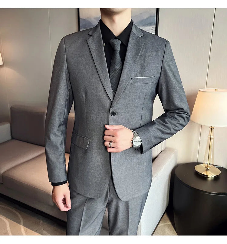 Costume Homme 3 Pièces - Élégant et Classique, Idéal pour Mariage et Événements Formels - Taille S-6XL BLACKBEARD OUTDOOR INDUSTRIES
