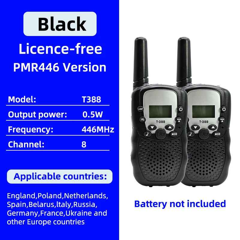 Talkie-Walkie pour Enfants T388 - Communication Amusante et Sécurisée - BLACKBEARD OUTDOOR INDUSTRIES