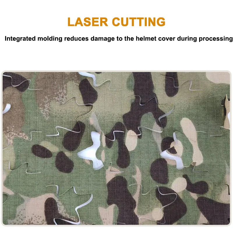 Housse de Casque Airsoft 3D Camo avec Découpe Laser en Forme de Feuilles Ma boutique