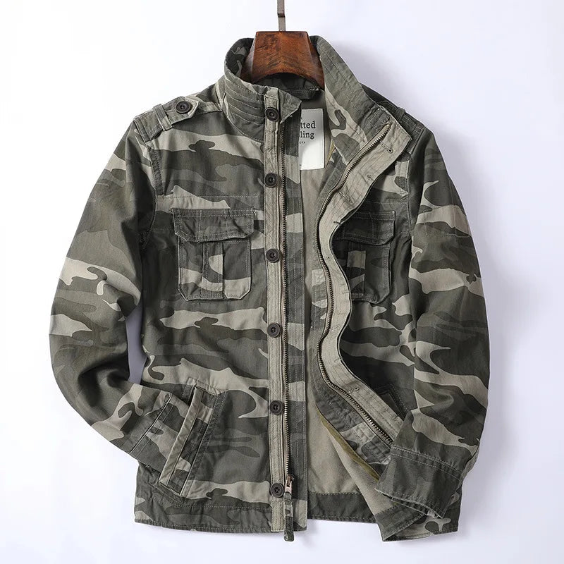 Veste Cargo en Denim pour Homme - Style Rétro avec Poches Multiples BLACKBEARD OUTDOOR INDUSTRIES