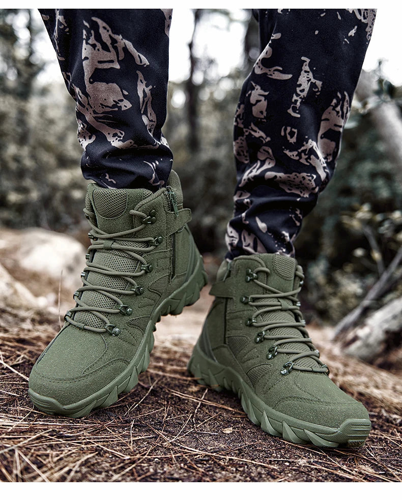 Bottes de Combat Tactiques Améliorées pour Homme - Chaussures de Randonnée Résistantes et Respirantes BLACKBEARD OUTDOOR INDUSTRIES