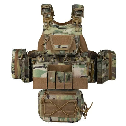 YAKEDA Porte-Plaque VT-8832 - dégagement rapide avec système MOLLE et pochettes utilitaires Ma boutique
