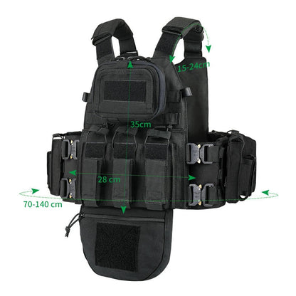 Gilet Tactique YAKEDA Camouflage Outdoor – Gilet de Formation Respirant et Résistant à l'Usure, Multifonction pour Combat CS et Entraînement BLACKBEARD OUTDOOR INDUSTRIES