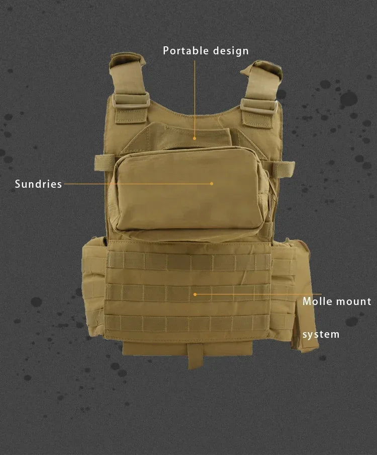 Gilet Tactique Militaire 6094 – Airsoft, Chasse, Armée, Wargame - BLACKBEARD OUTDOOR INDUSTRIES