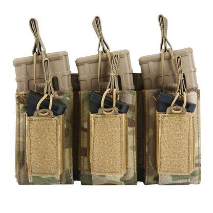 Poche Tactique Triple Chargeur – Ouverture Rapide – Compatible M4/M16/AK – Système Molle - BLACKBEARD OUTDOOR INDUSTRIES