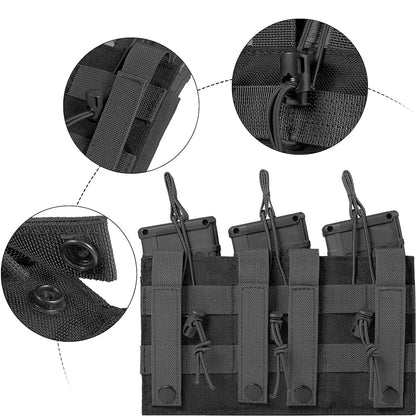 Triple Magazine Pouch Molle Mag Bag – Porte-chargeurs tactique polyvalent - BLACKBEARD OUTDOOR INDUSTRIES