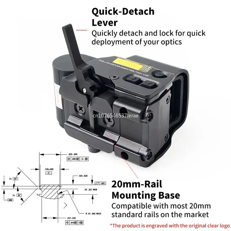 Viseur Holographique 558 avec Magnificateur G33/G43 3X ou G45 5X – Lunette Tactique pour Rail 20 mm – Airsoft, Chasse, Tir Ma boutique