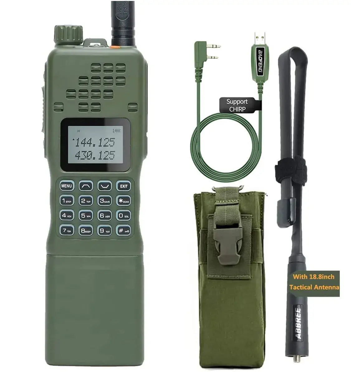 Baofeng AR-152 – Radio Tactique Puissante 25W | Batterie 12000 mAh | Portée jusqu'à 15 kml Longue portée  type AN PRC-152 Ma boutique