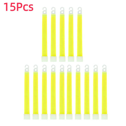 Lot de 50 Bâtons Lumineux Fluorescents 15 cm Équipement de Survie Militaire | Camping, Randonnée, SOS, Urgence, Fête | - BLACKBEARD OUTDOOR INDUSTRIES