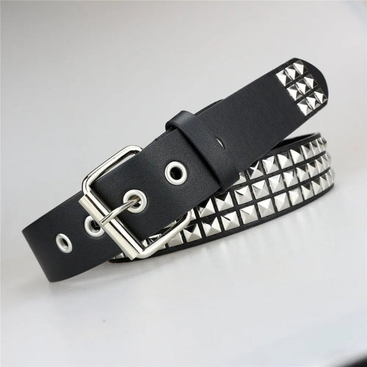 Ceinture Simili-Cuir Style Metal Pyramid 105 cm Ma boutique