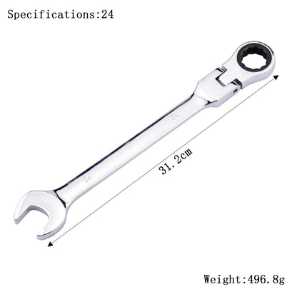 Clé à Cliquet Flexible 72 Dents en Acier Chrome Vanadium – 6 à 27 mm - BLACKBEARD OUTDOOR INDUSTRIES