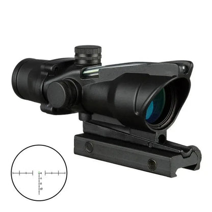 Lunette de Visée 4×32 – Réticule Gravé Illuminé Rouge/Vert – Fibre Optique Ma boutique