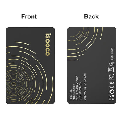 Isooco Bluetooth Tracker - Localisateur Intelligent Anti-perte, Utilisation avec "Find My" (Uniquement iOS) BLACKBEARD OUTDOOR INDUSTRIES