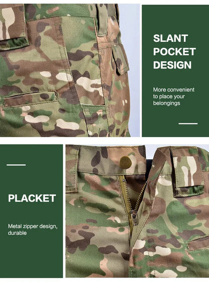 Uniforme Tactique BDU - Ensemble Camouflage avec Chemise et Pantalon | Vêtements de Randonnée, Chasse, Entraînement et Airsoft BLACKBEARD OUTDOOR INDUSTRIES