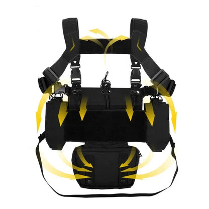 YAKEDA Tactical Mini Chest Rig – Laser Cut MOLLE Ma boutique