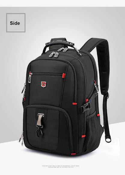 Sac à Dos Imperméable 20 pouces avec Port USB – Sac École et Voyage Antivol Unisexe à Haute Capacité - BLACKBEARD OUTDOOR INDUSTRIES