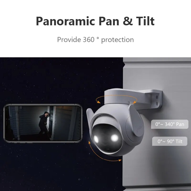 Caméra de Surveillance Extérieure IMOU Cruiser 2 – 3MP ou 5MP | Wi-Fi | Vision Nocturne Couleur | Détection IA Humain/Véhicule | Rotation 360° | IP66 Ma boutique