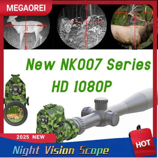 Jumelles de Vision Nocturne Megaorei NK007 (2025) – 1080P Full HD, Caméra Intégrée pour Chasse & Pêche Ma boutique