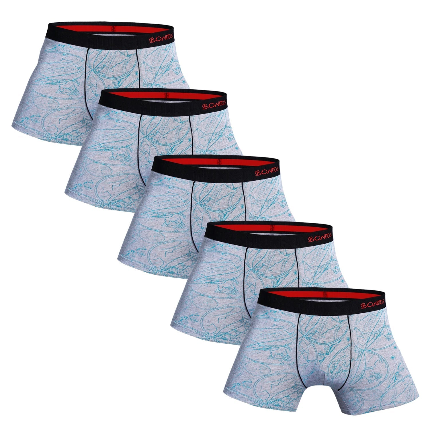 Pack de 5 Boxers en Coton pour Hommes - SRBONITOS BLACKBEARD OUTDOOR INDUSTRIES