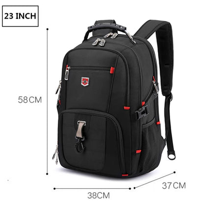 Sac à Dos Imperméable 20 pouces avec Port USB – Sac École et Voyage Antivol Unisexe à Haute Capacité - BLACKBEARD OUTDOOR INDUSTRIES