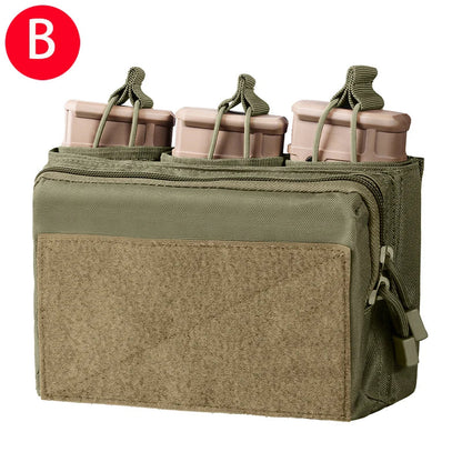 Poche à Chargeurs Tactique 5.56/.223 7.62mm pour M4 M16 AK AR avec Molle - Poche Triple à Accès Rapide BLACKBEARD OUTDOOR INDUSTRIES