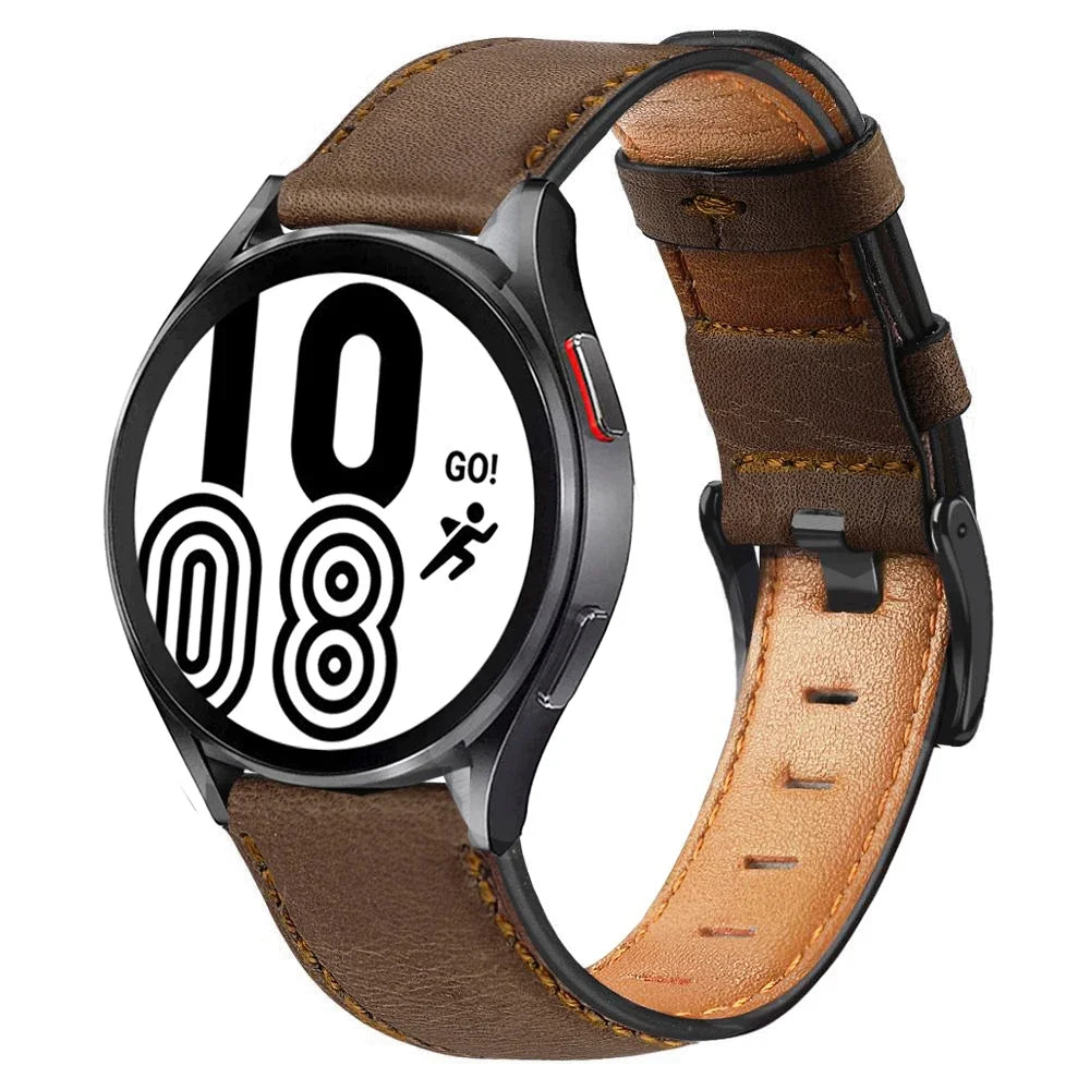 Bracelet en Cuir Rétro pour Montres Samsung Galaxy, Huawei, Amazfit et Plus - 20mm / 22mm BLACKBEARD OUTDOOR INDUSTRIES