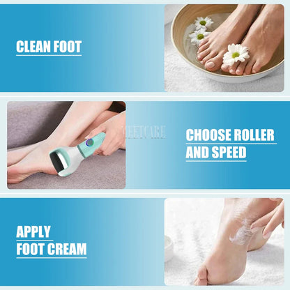 Râpe Électrique pour Pieds Sans Fil - Outil Pédicure Automatique pour Enlever la Peau Morte, Callosités, Fissures et Peau Durcie - Nettoyant de Pieds Étanche BLACKBEARD OUTDOOR INDUSTRIES