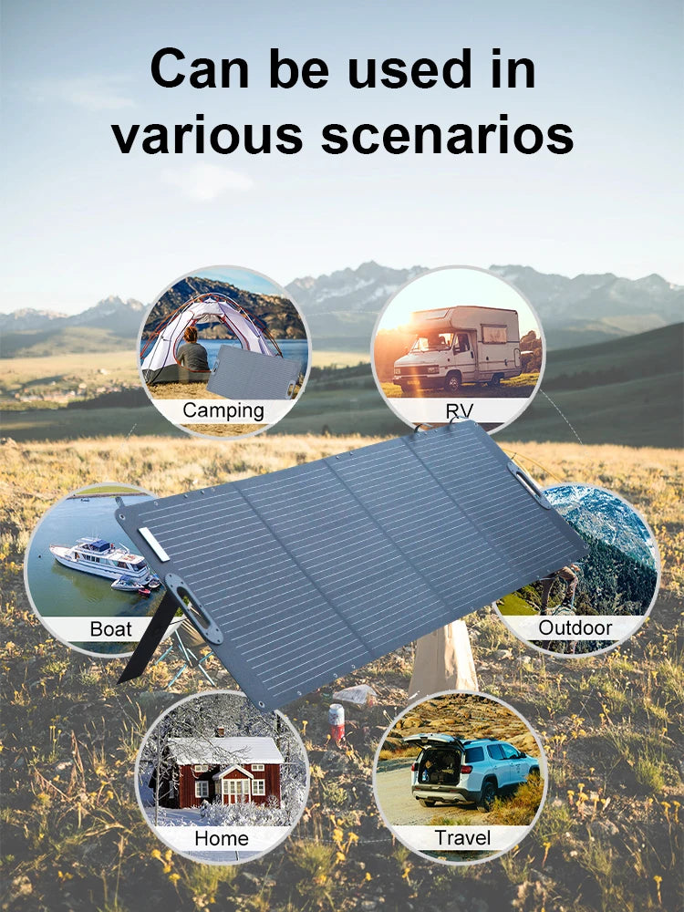 Dokio 100W Panneau Solaire Flexible et Pliant 18V avec Kit Contrôleur 12V – Idéal pour Camping, Voyage et VR - BLACKBEARD OUTDOOR INDUSTRIES