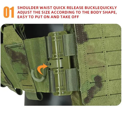 Porte-Plaque - Libération Rapide Molle Laser Cut Ma boutique