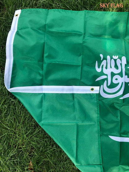 Drapeau de l'Arabie Saoudite – 90x150 cm – Drapeau National en Polyester – Décoration Intérieure et Extérieure BLACKBEARD OUTDOOR INDUSTRIES