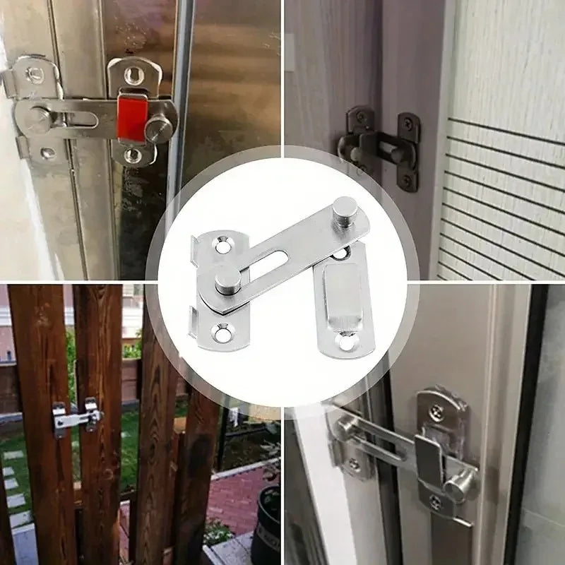 Loquet de Porte Coulissante en Acier Inoxydable – Matériau Durable pour Portes, Portails, Fenêtres et Placards - BLACKBEARD OUTDOOR INDUSTRIES