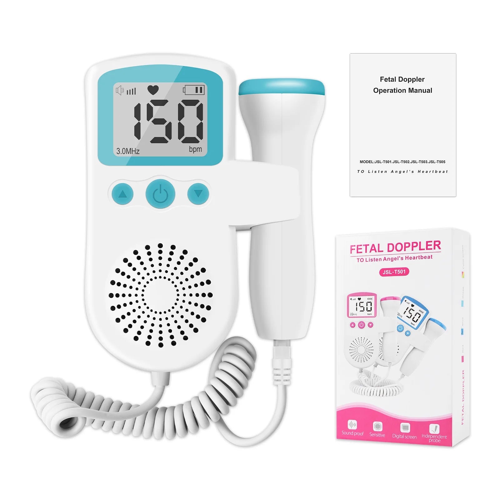 🎧 Doppler Fœtal 3 MHz – Détecteur de Battements de Cœur pour Bébé Ma boutique