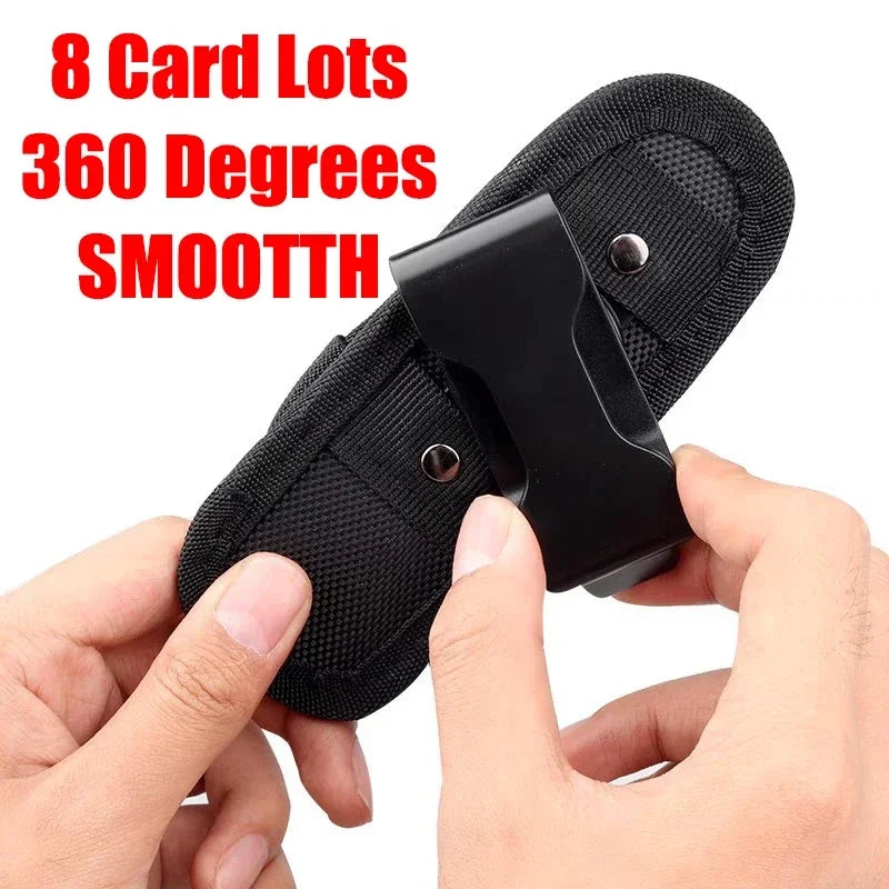Étui Rotatif 360° pour Lampe Tactique – Poche de Ceinture, Accessoire de Chasse et Kit de Survie BLACKBEARD OUTDOOR INDUSTRIES