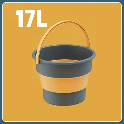 Seau Pliable avec Couvercle 5L / 10L / 17L — Seau Multi-Usages Portable pour Camping, Voiture, Pêche, Maison - BLACKBEARD OUTDOOR INDUSTRIES