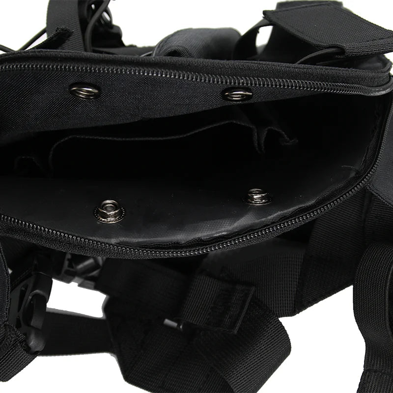 XIERDE Walkie Talkie Radio Holster & Chest Rig - Nylon Radio Case BLACKBEARD OUTDOOR INDUSTRIES