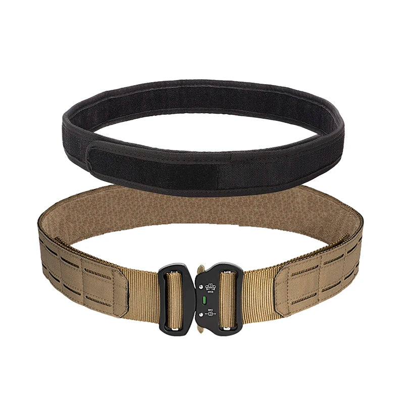 Ceinturon Tactique LOOP – Nylon Haute Qualité avec Boucle Métal, Multicam, Noir, Kaki Ma boutique