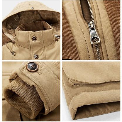 Parka Homme Hiver – Longue, Épaissie, Élégante et Ultra Chaude – Jusqu’à -30°C – Taille jusqu’au 7XL - BLACKBEARD OUTDOOR INDUSTRIES