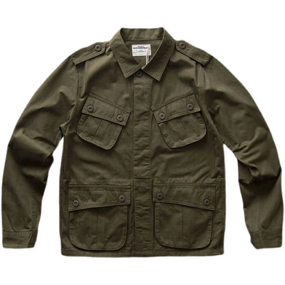 Veste Casual Vintage Amekaji Multi-Poches pour Homme - TCU - BLACKBEARD OUTDOOR INDUSTRIES