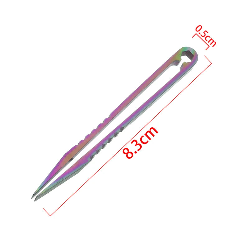 Pince à Épiler en Titane Anti-Rouille – Outil de Secours Outdoor EDC - BLACKBEARD OUTDOOR INDUSTRIES