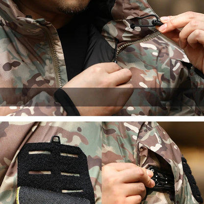 Veste Tactique d'Hiver Homme – Parka Camouflage Chaude, Coupe-Vent et Imperméable avec Capuche, Idéale pour les Activités Extérieures et les Conditions Climatiques Rigoureuses BLACKBEARD OUTDOOR INDUSTRIES