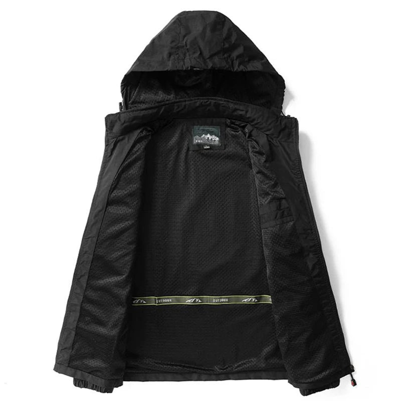 Veste de Randonnée Imperméable pour Homme - Pratique et Stylée pour le Printemps et l'Automne BLACKBEARD OUTDOOR INDUSTRIES