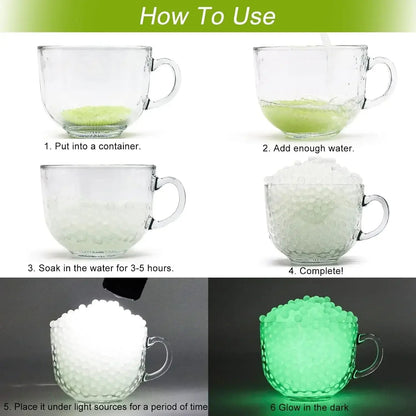 billes de gel luminescentes Ma boutique