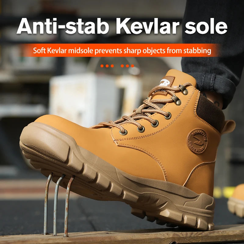 Chaussures de Sécurité Homme et Femme - Sneakers Anti-écrasement avec Embout Métallique, Bottes de Travail Indestructibles pour Construction - BLACKBEARD OUTDOOR INDUSTRIES